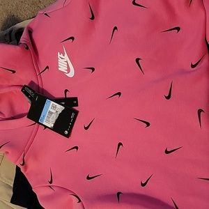 Girls pink Nike hooded sweater